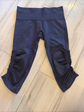 lululemon athletica Navy Ruched Capri Kids Leggings